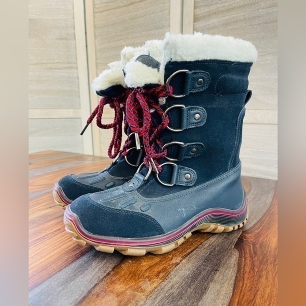 Pajar Canada Alina Waterproof Navy Winter Boots Women’s Size 6-6.5